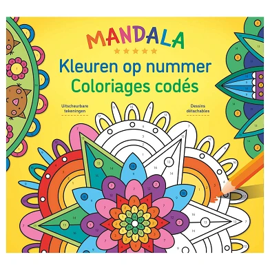 Mandala à colorier par numéro