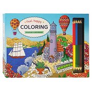 Feel Happy Coloring - Kleurboek & potlodenset