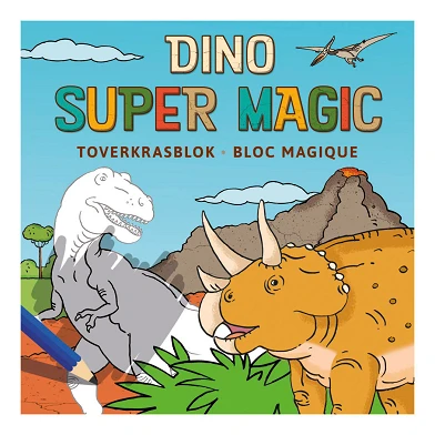 Bloc à gratter magique Dino Super Magic