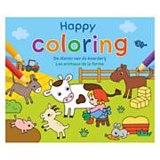 Happy Coloring - Die Tiere des Bauernhofs