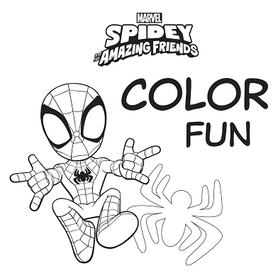 Livre de coloriage amusant Marvel Spidey et ses incroyables amis