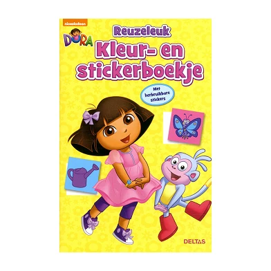 Dora Reuzeleuk Kleur- en Stickerboekje