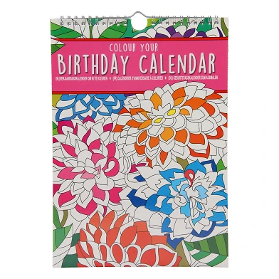 Kleur je eigen Verjaardagskalender