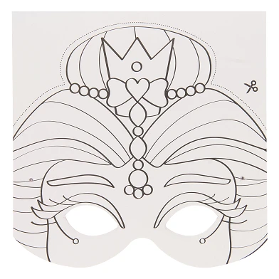 Bastelbuch zur Maskenherstellung – Einhorn und Prinzessin