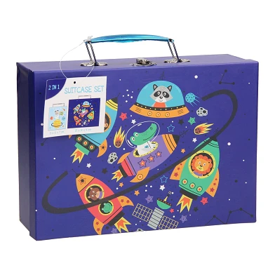 Ensemble de valises pour enfants 2en1 - Espace, 2 pcs.