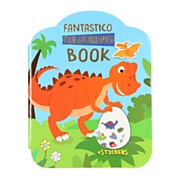 Livre de coloriage et d'autocollants Fantastico - Dinosaure