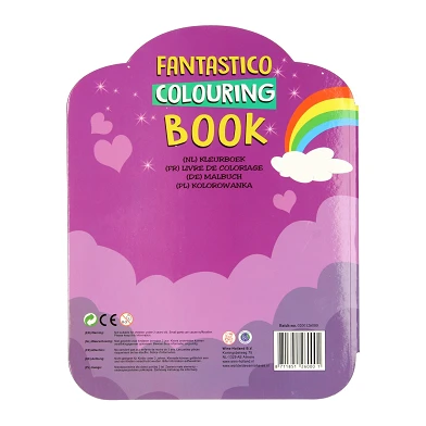 Fantastico Kleur- en Stickerboek - Eenhoorn