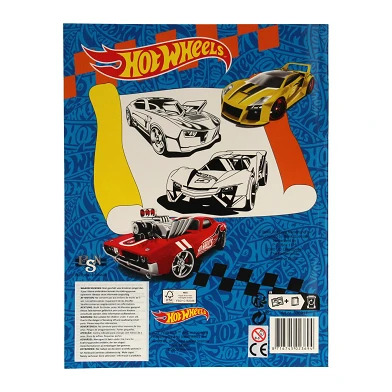 Super Color Malbuch Hot Wheels mit Bleistiften