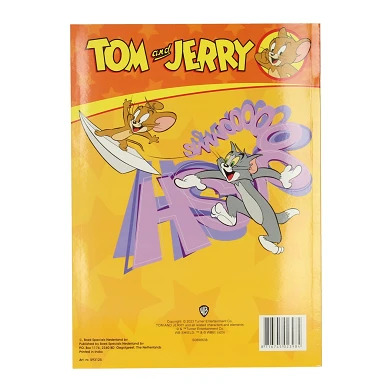 Warner Bros Livre de coloriage couleur Tom & Jerry avec autocollants