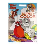 Warner Bros Super Color Livre de coloriage Tom & Jerry avec autocollants