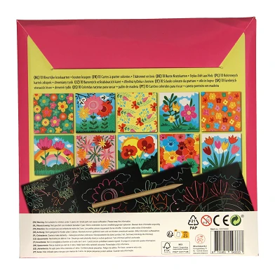 Rubbelkarten – Blumen, 10 Blatt