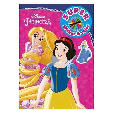 Disney Prinses Sticker & Color Malbuch