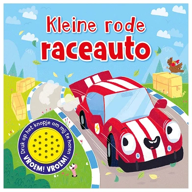 Geluidenboek Kleine Rode Raceauto met Geluidsknop