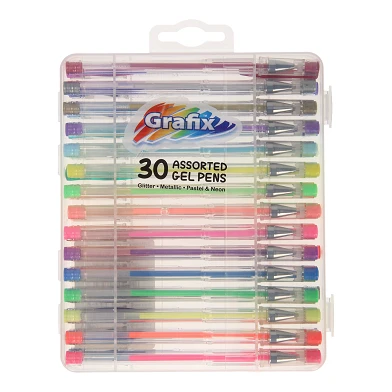 Boîte de rangement pour stylos gel, 30 pcs.