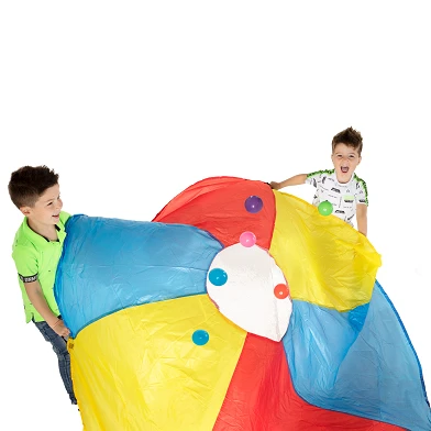 Regenboog Parachute Spel (inclusief 16 ballen!)