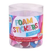 Schaumstoffaufkleber, 100 Stück – Zahlen