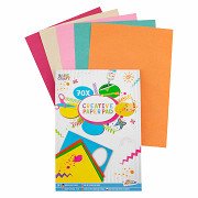 Farbiges Bastelpapier A4, 70 Blatt