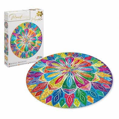 Rundes Mandala-Puzzle, 1000 Teile.