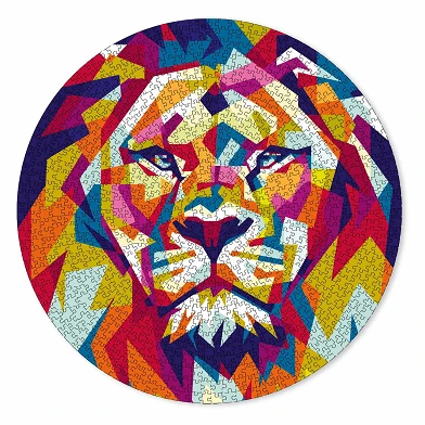 Puzzle rond Lion, 1000 pièces.