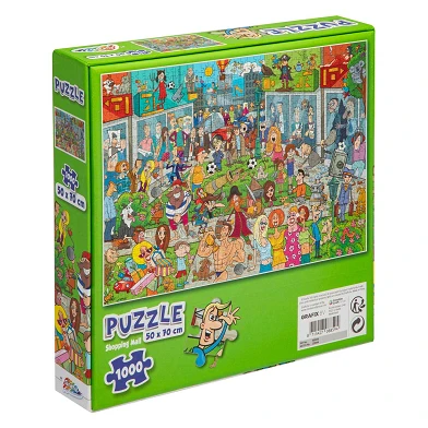 Puzzle Comic-Einkaufszentrum, 1000 Teile.
