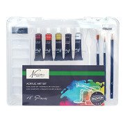Nassau Acrylfarben-Set, 18-tlg.