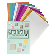 Glitzerpapierblock A4, 10 Blatt (10 Farben)