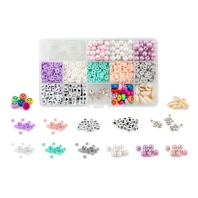 Ensembles de perles Perles en boîte, 12 ensembles de perles
