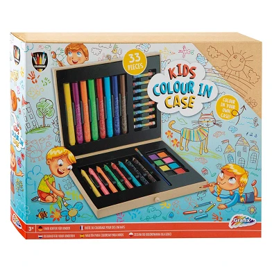 Kinder färben Ihren eigenen Farbkoffer, 33dlg.