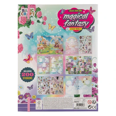 Stickerboek Magical Fantasy met 200 Stickers