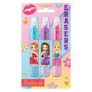 Besties Lippenstift-Gummi, 3 Stück.