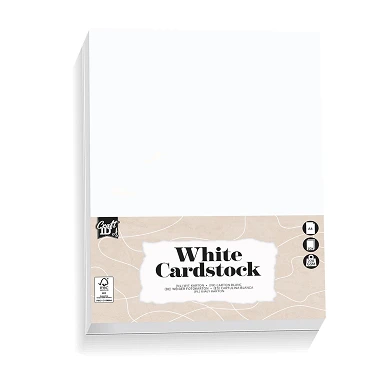 Hobbykarton Weiß A4, 10 Blatt