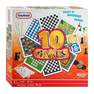 Klassische Brettspielbox 10in1