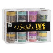 Washi Tape im Vorratsbehälter, 40 Stk.