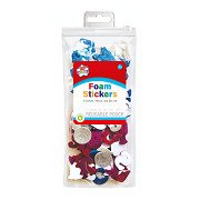 Buchstaben- und Zahlen-Schaumstoff-Sticker Glitter