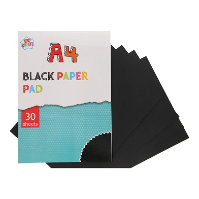 Zwart Papier A4, 30 Sheets