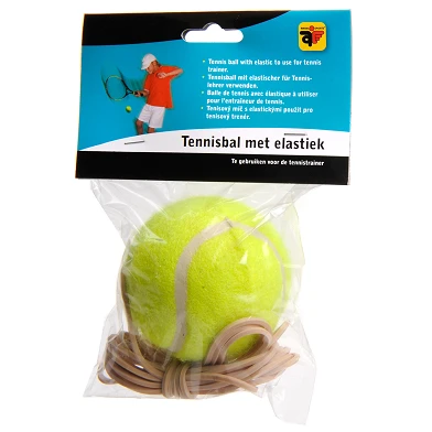 Balle de tennis avec élastique