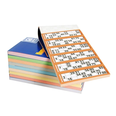 Cartes de bingo 100 feuilles, 600 tickets