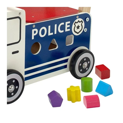 Ich bin die Spielzeug-Lauf- und Schiebeauto-Polizei