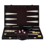 Backgammon 18 Klassisches Brettspiel in Braun und Elfenbein