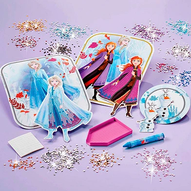 Totum Disney La Reine des Neiges 2 - Cartes 3D avec strass
