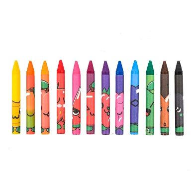 Crayons de couleur Fruity Squad avec parfum, 12 pièces.