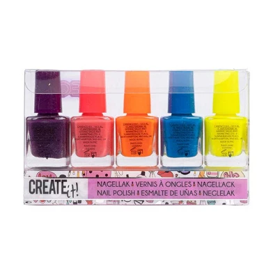 Create It! Beauty Nagellack Neon, 5Stk.
