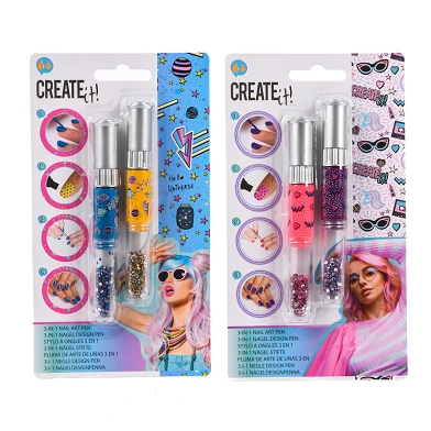 Create It! Nagellack 3in1 Stifte, 2 Stück – Galaxy & Neon
