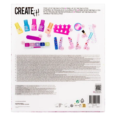 Create it! Beauty Make-Up Box Neon/Glitters