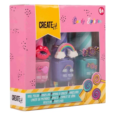 Create It! Vernis à ongles Candy Explosion , 3 pièces