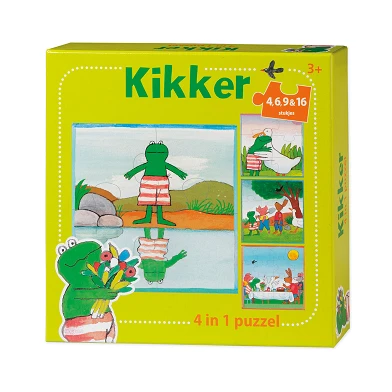 Le monde de Kikker Puzzle, 4en1