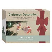 Little Dutch Weihnachtshänger aus Holz, 12St.