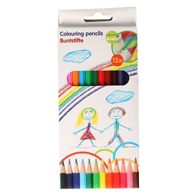 Crayons de couleur, 12 pièces.