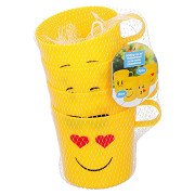 Trinkbecher Smile Face, 4 Stk.