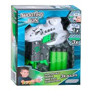 Afschietpistool met Foampijltjes, 4dlg.